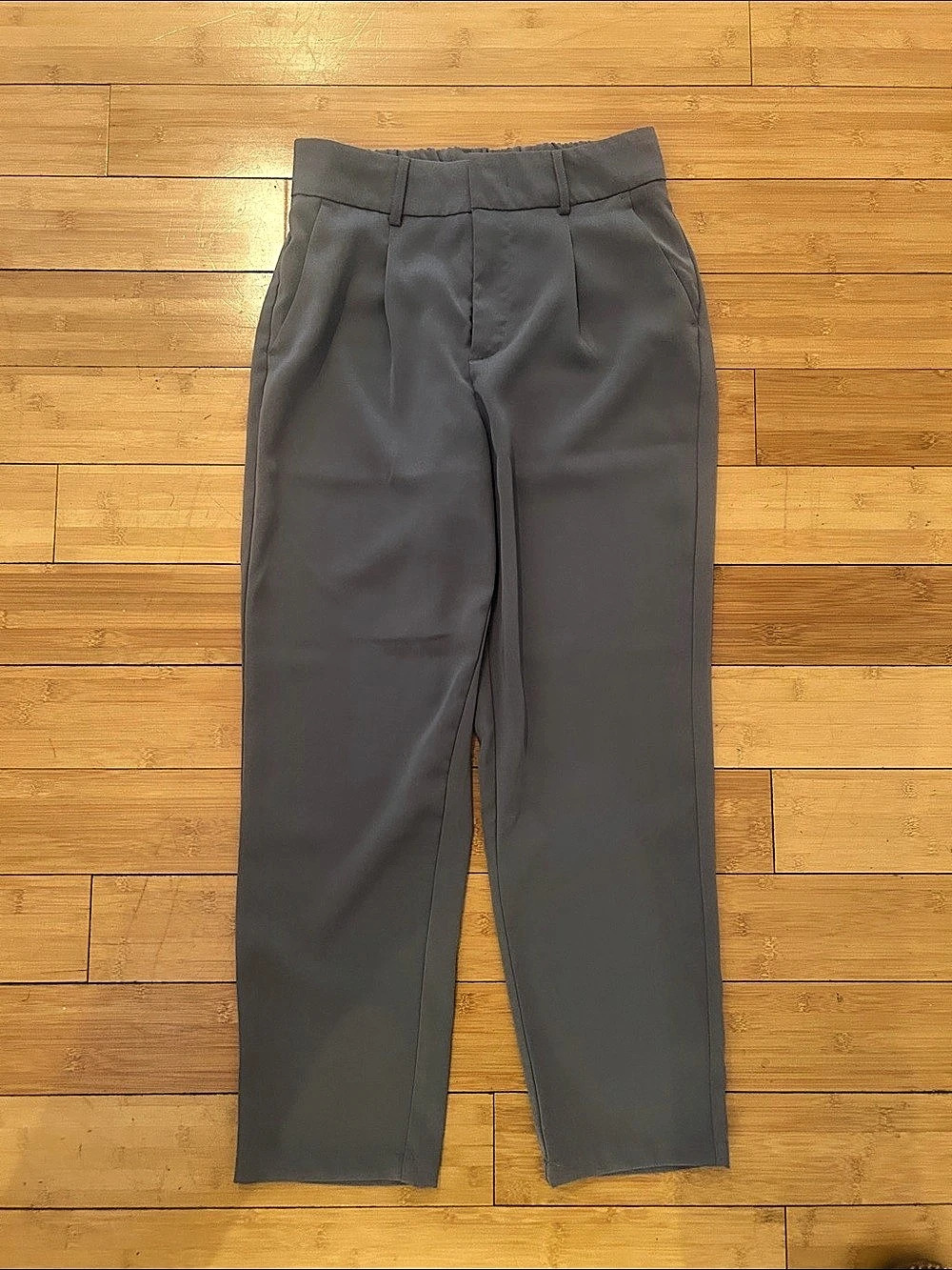 Halara Gray Straight-Leg Trousers Like New